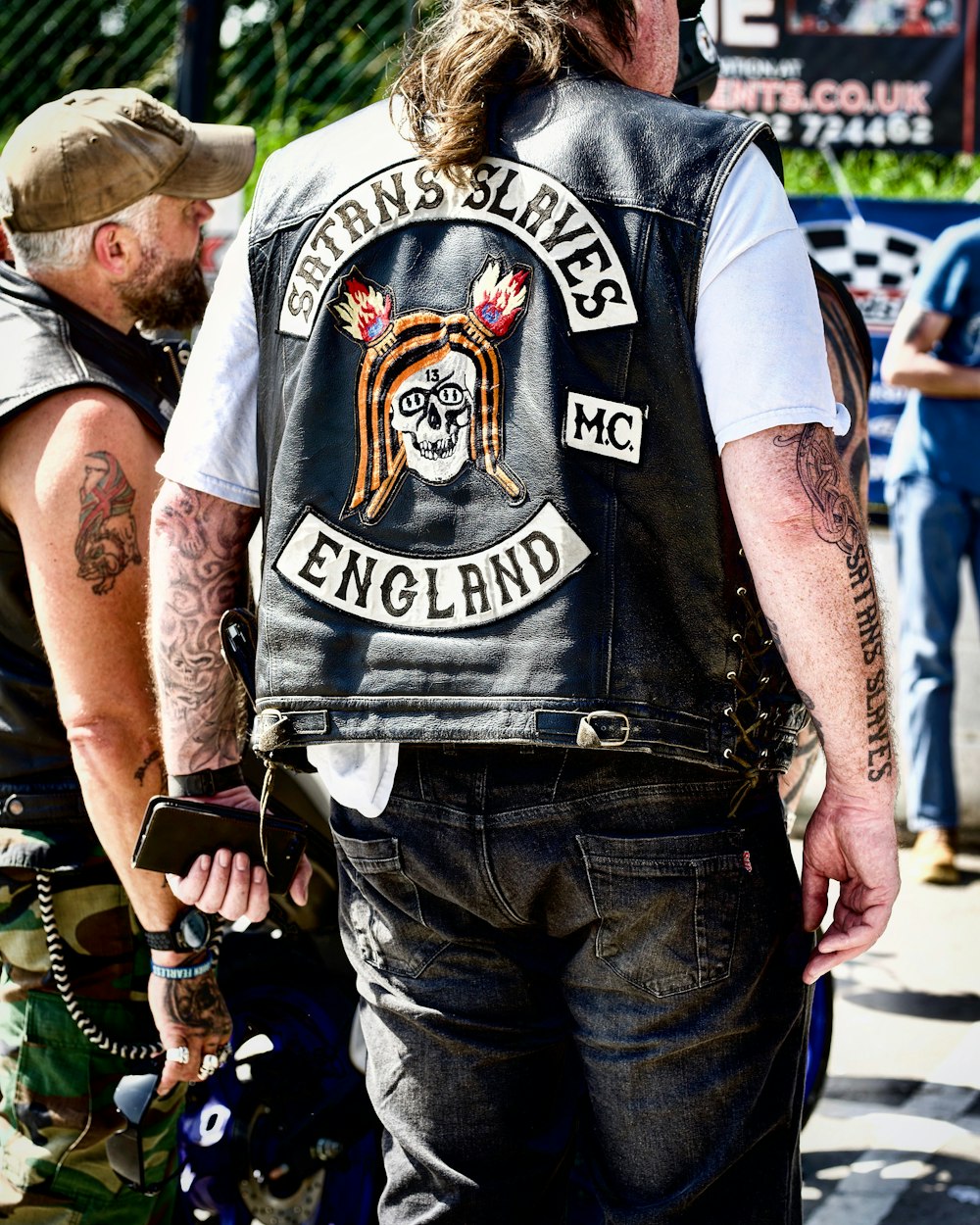 man wearing leather jacket