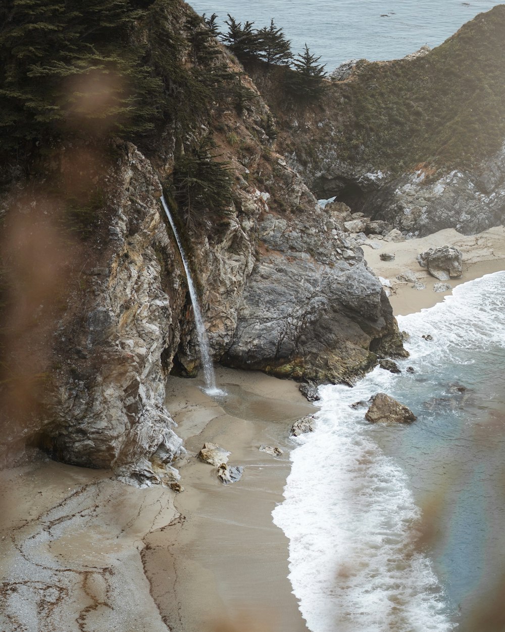 gray rock formation at daytime