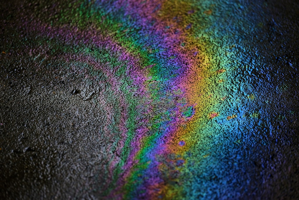 iridescent concrete floor