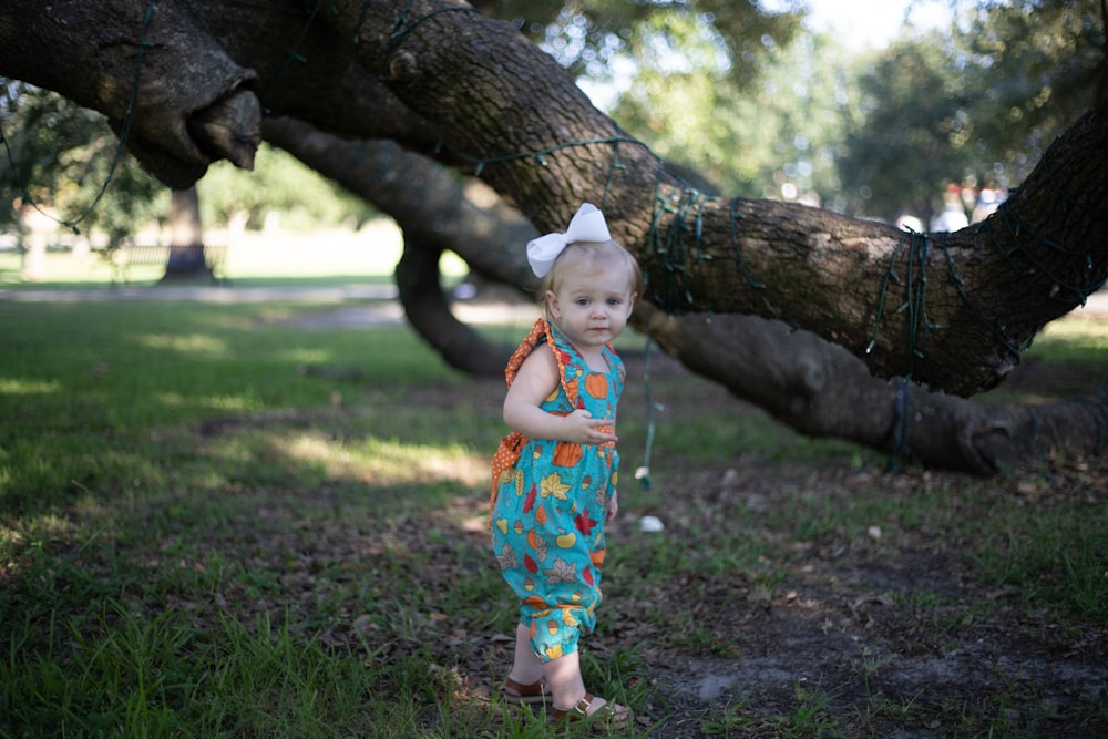 girl wearing blue dress