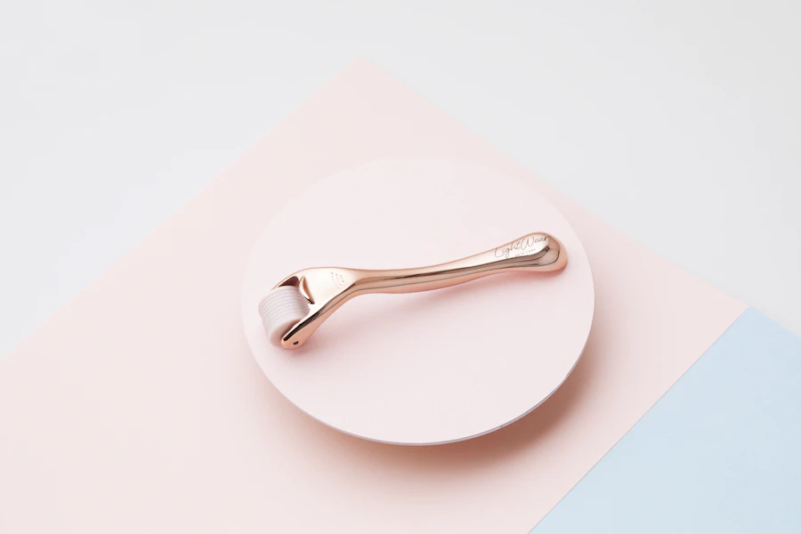 round white and gold-colored metal frame