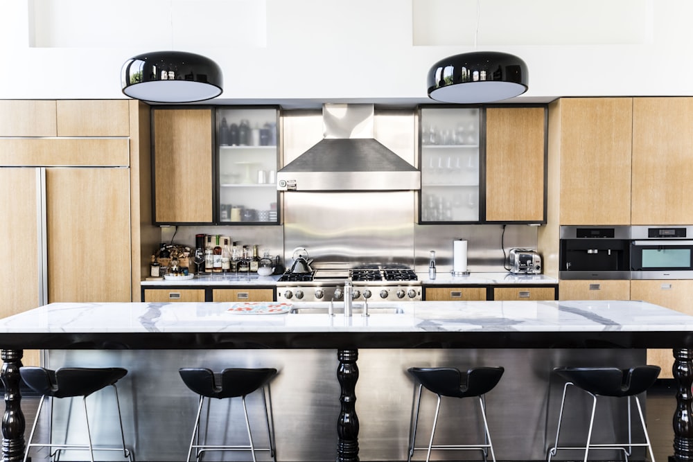 white and black dining table