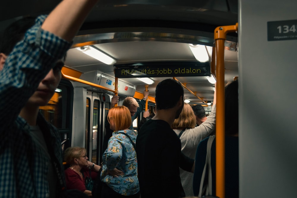 people inside train