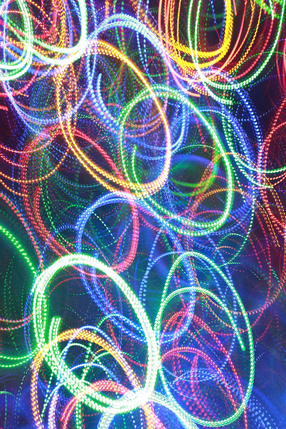 illustrazione della striscia luminosa di colori assortiti