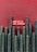 Tall green cacti are lined up against a textured red wall, with a bright neon sign reading 'México Mi Amor' above them.