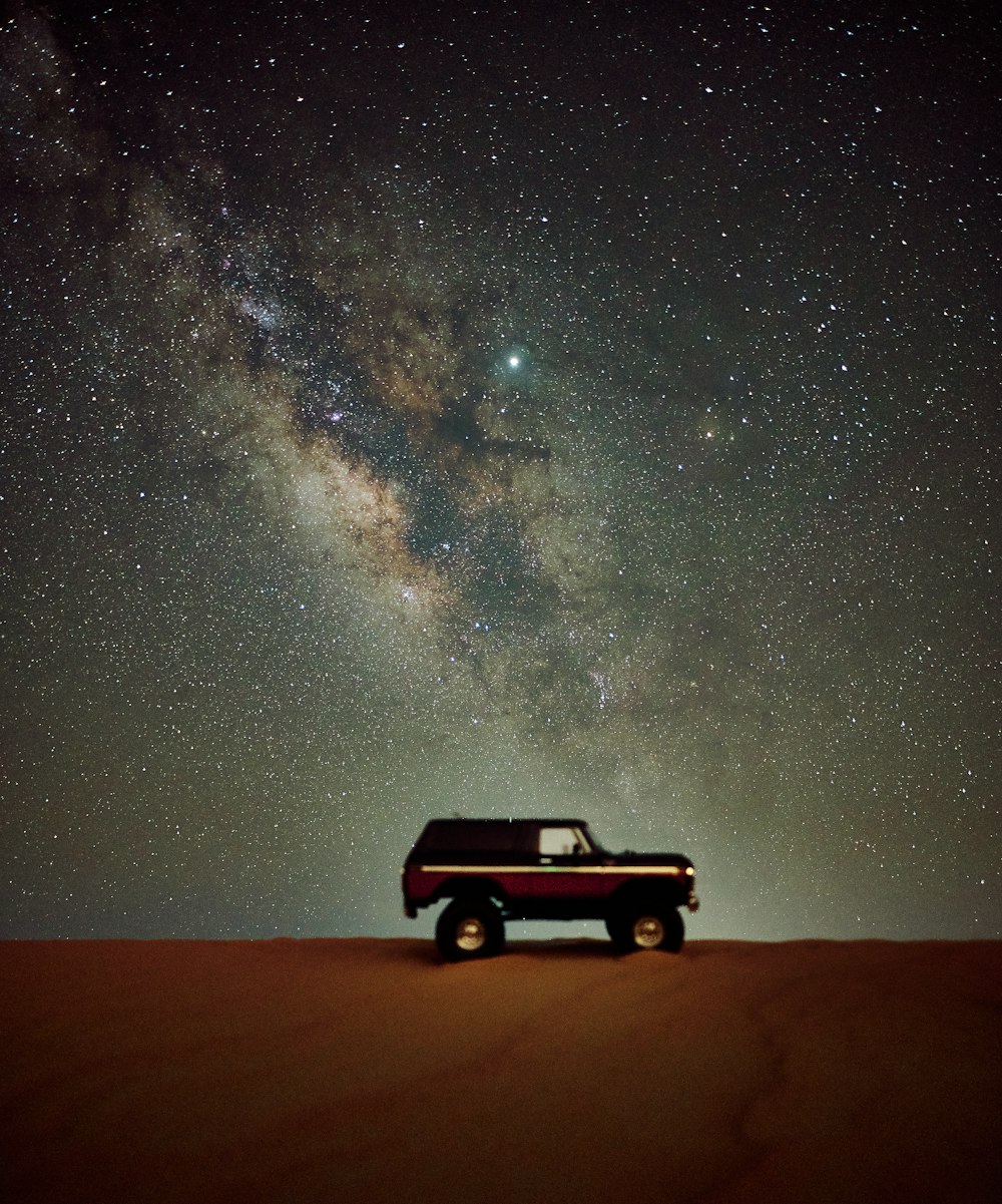 brown single-cab truck under cloudy sky