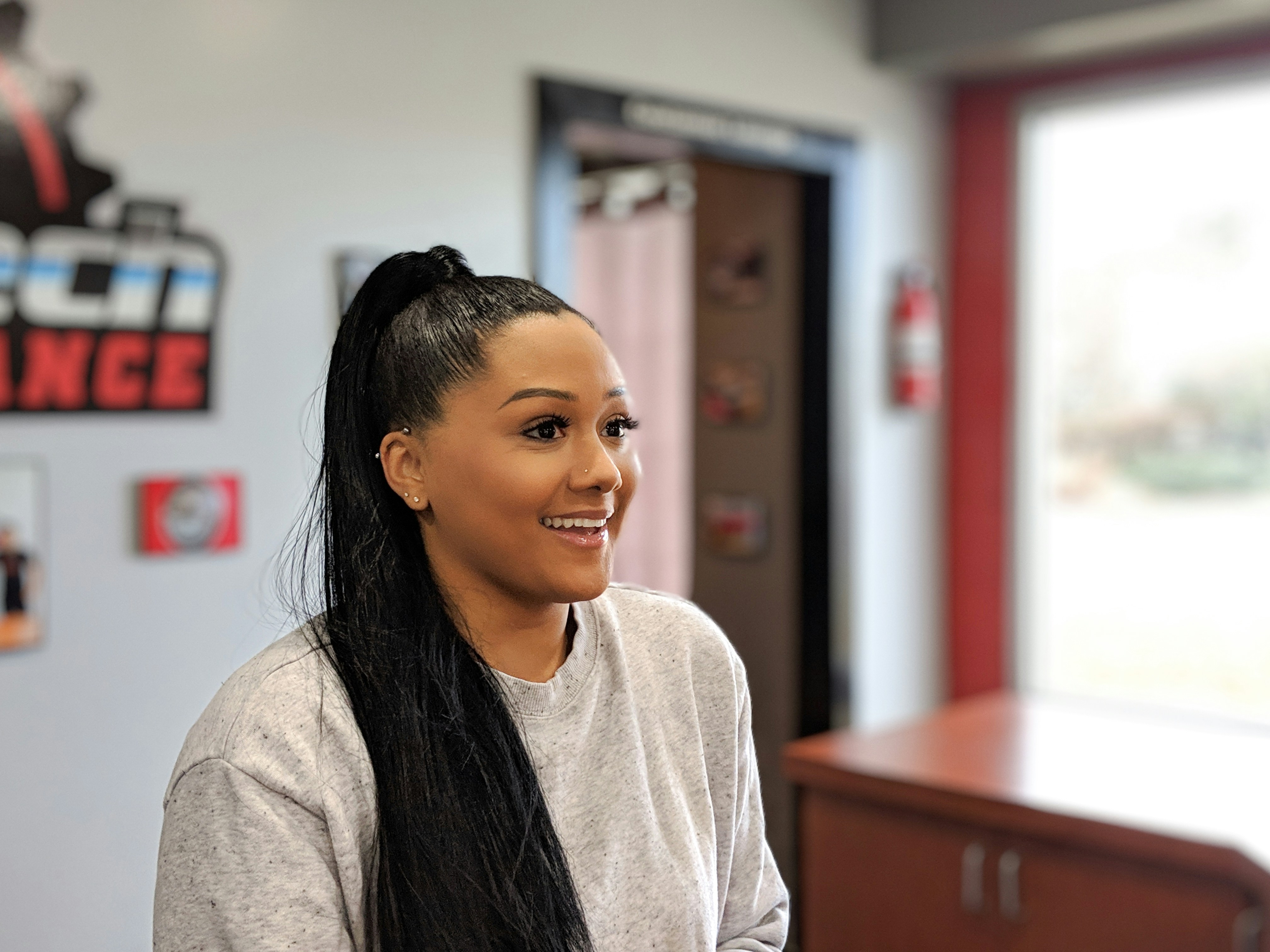 photo de mise au point sélective de femme