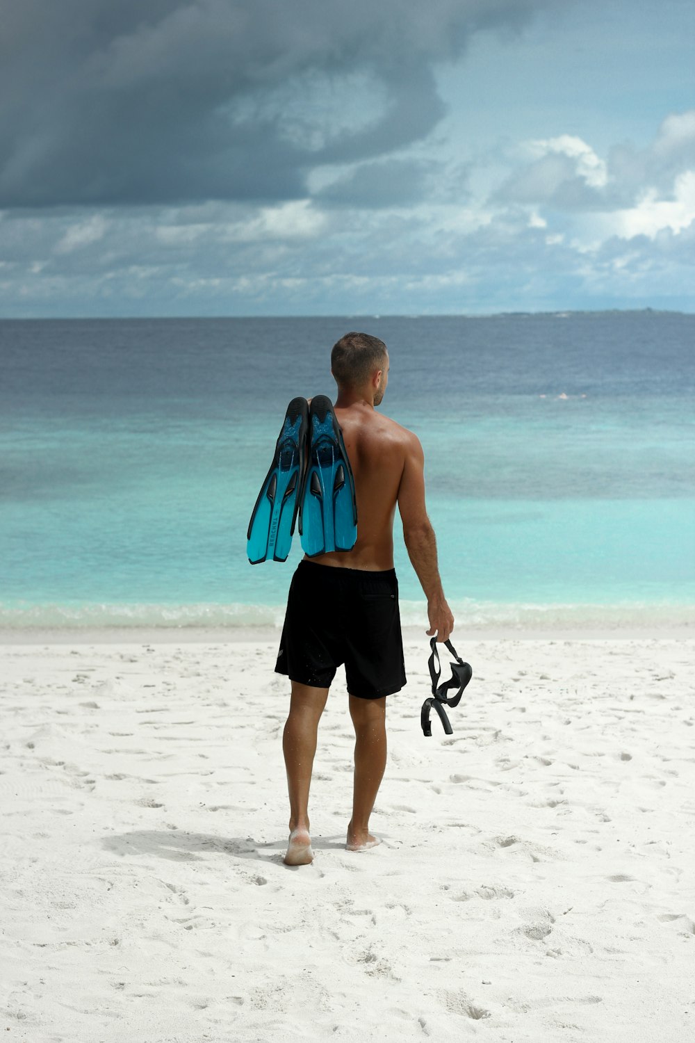 man at beach