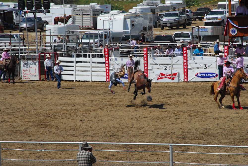 man fell into ground while playing rodeo cowboy