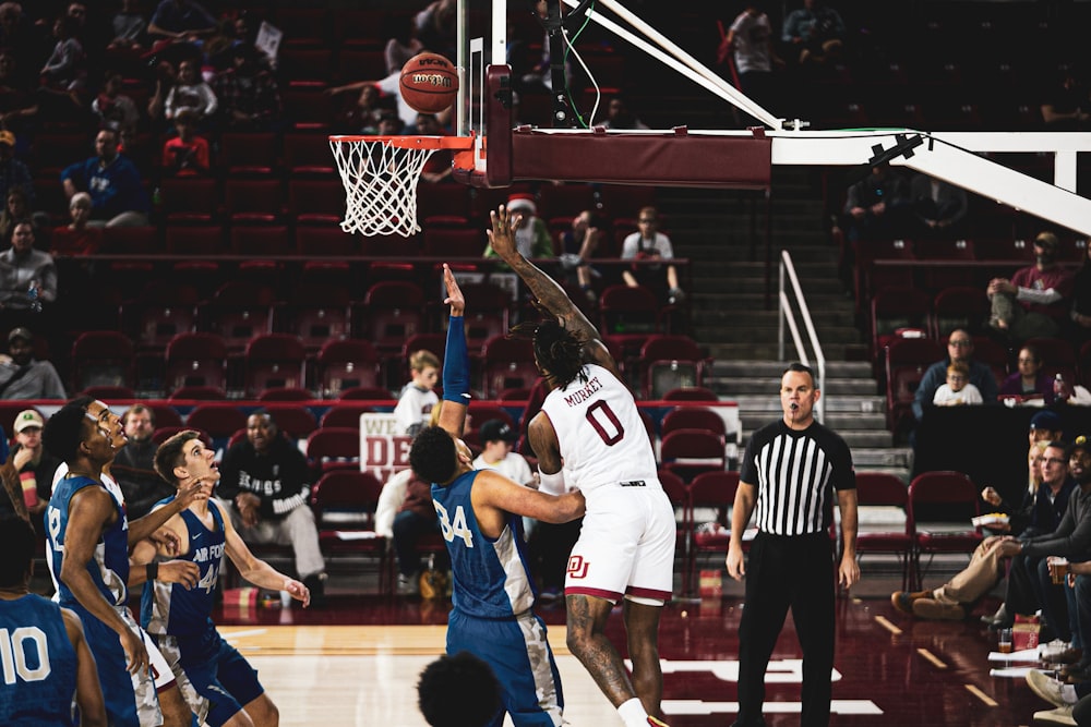 man shooting the ball photograph