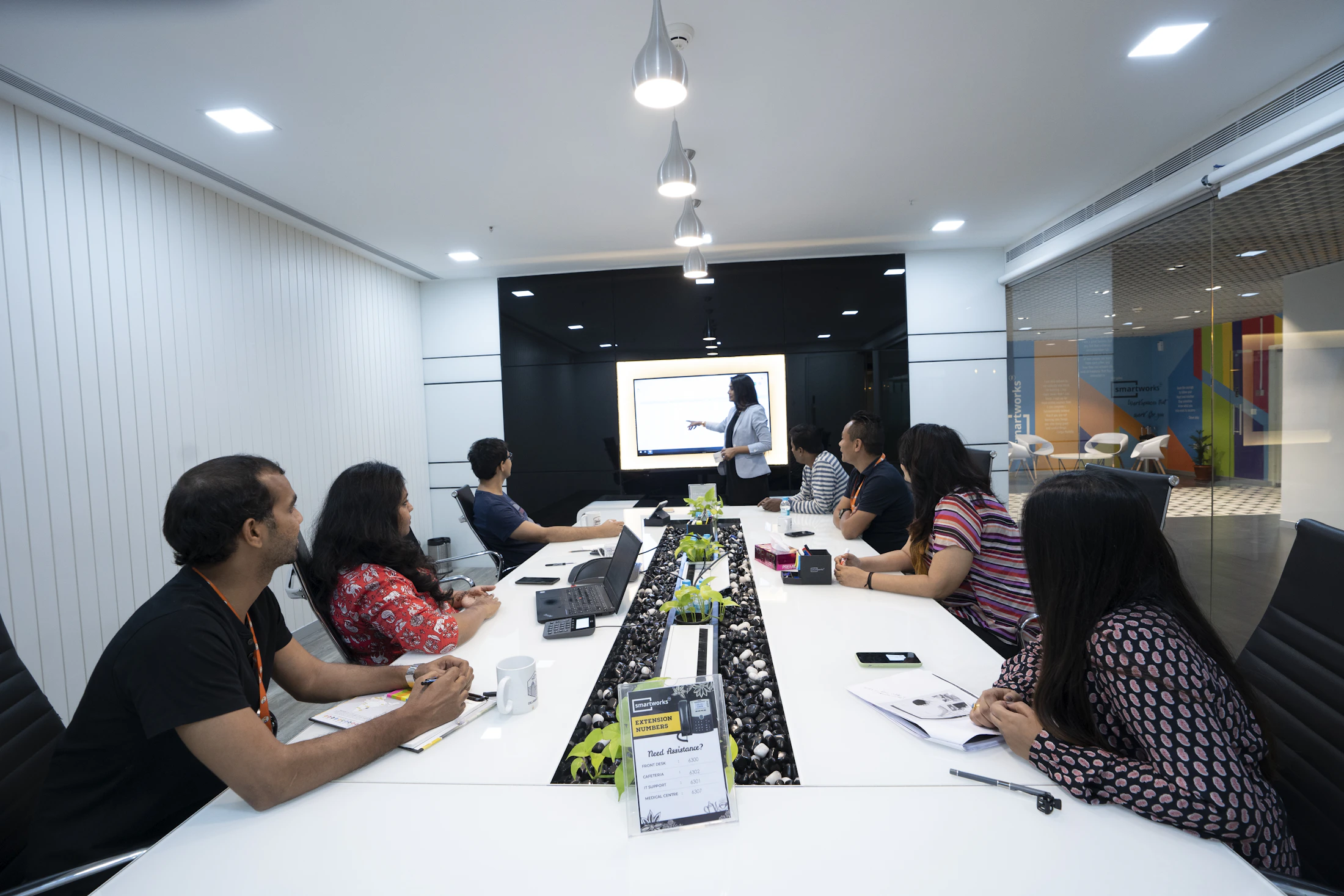 Students attending practical training