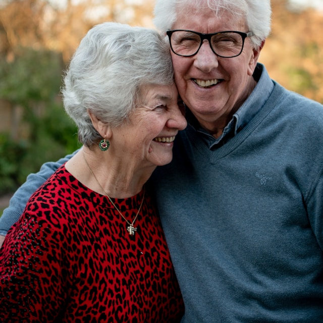 smiling couple