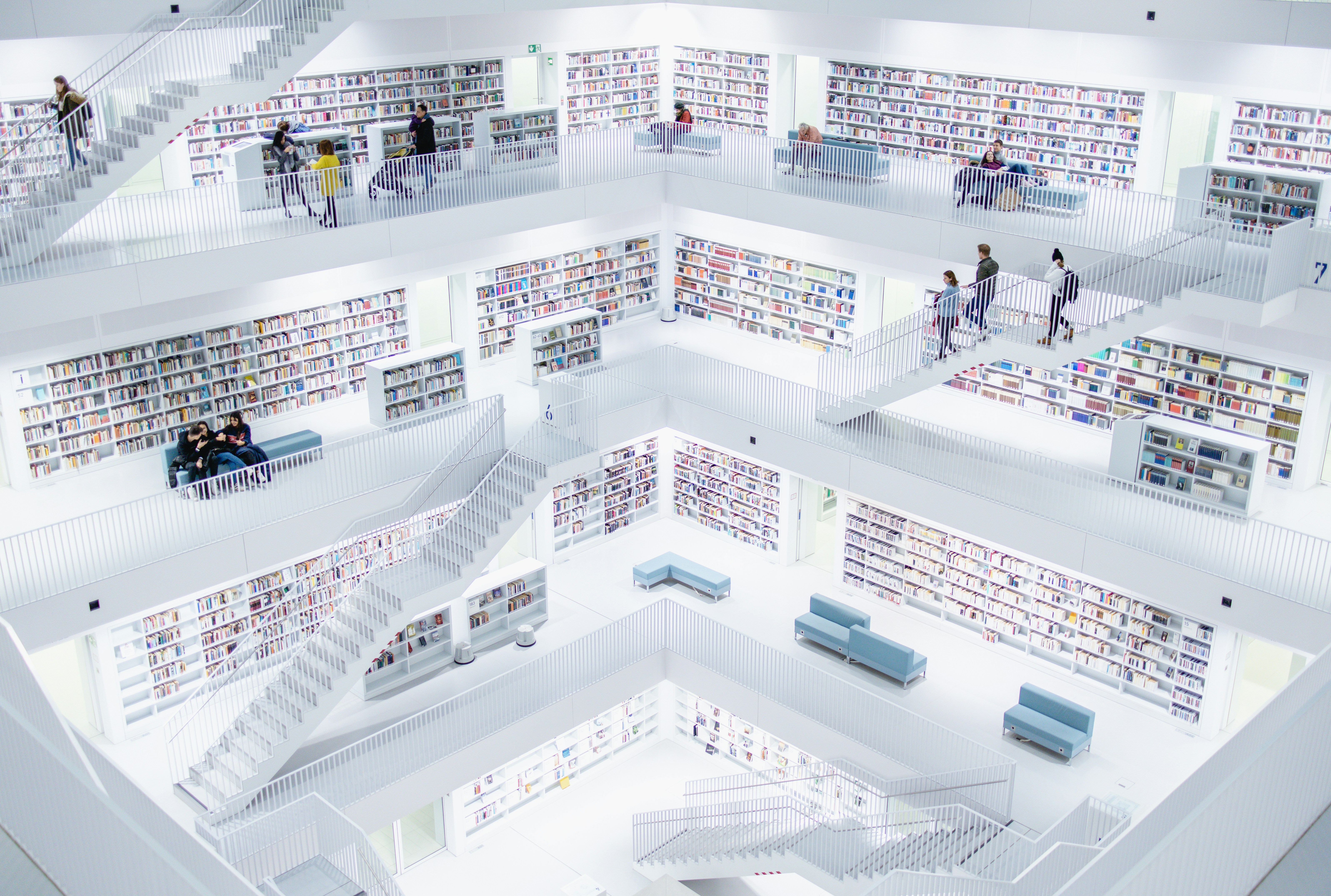 a large library filled with lots of books