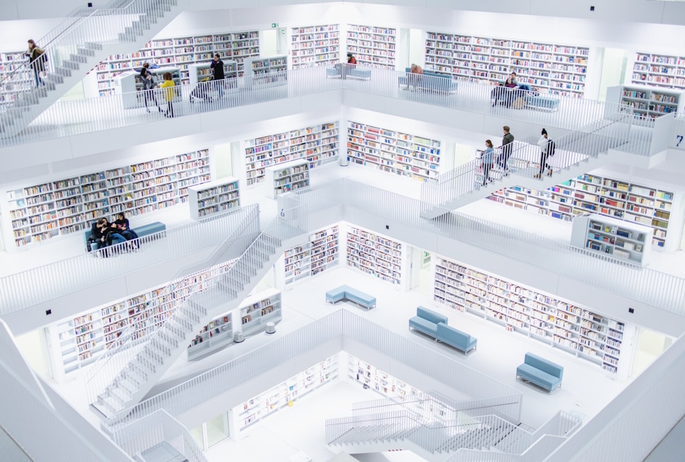 a large library filled with lots of books