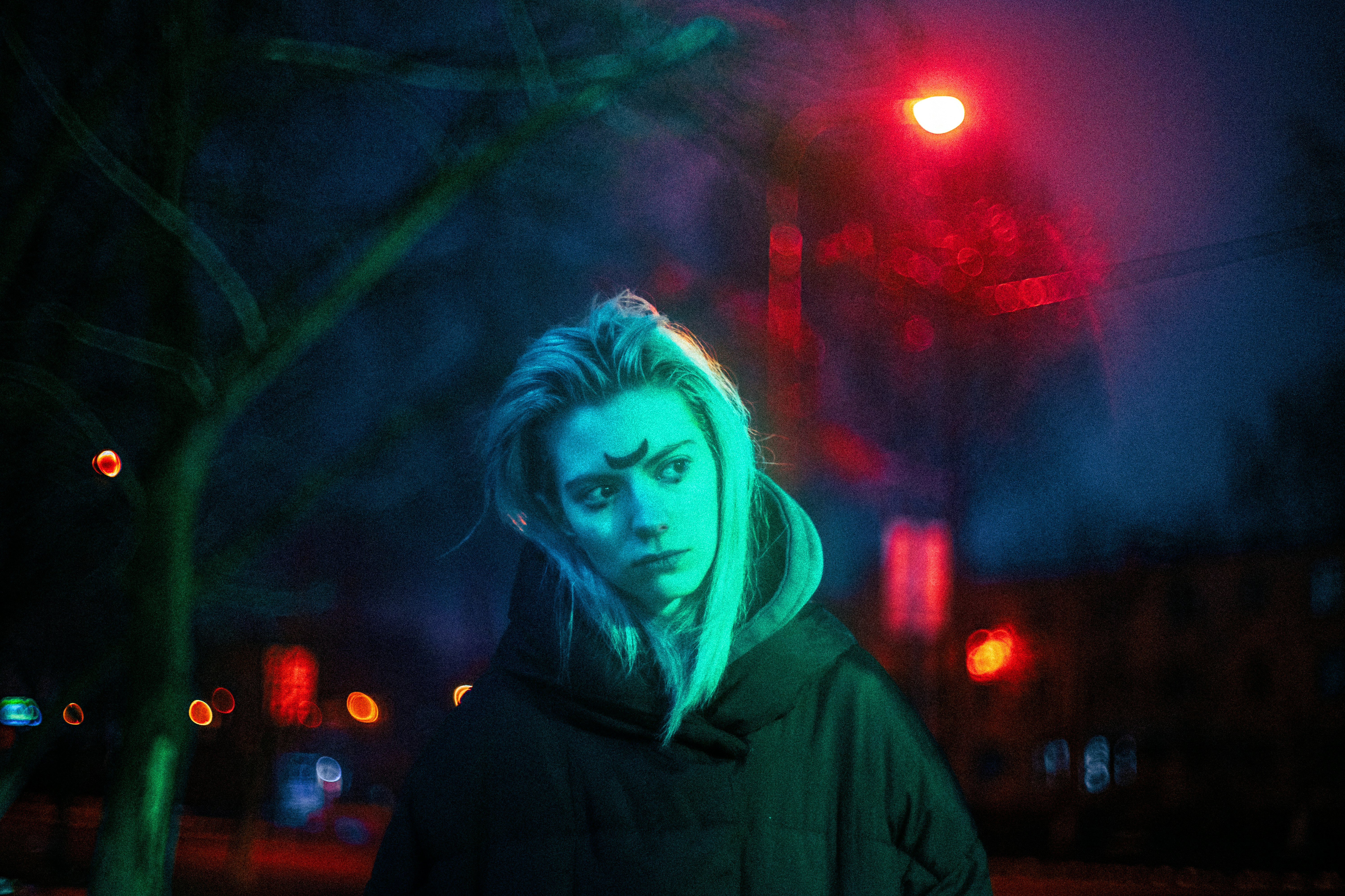 woman in black hoodie standing