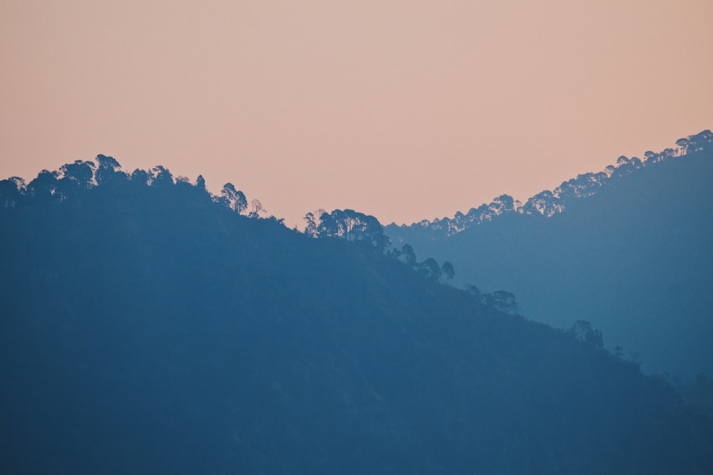 birds eye view of mountain