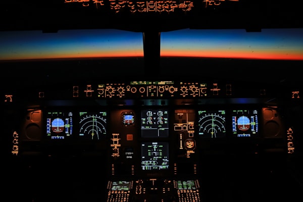 Cockpit of Airbus A330-200