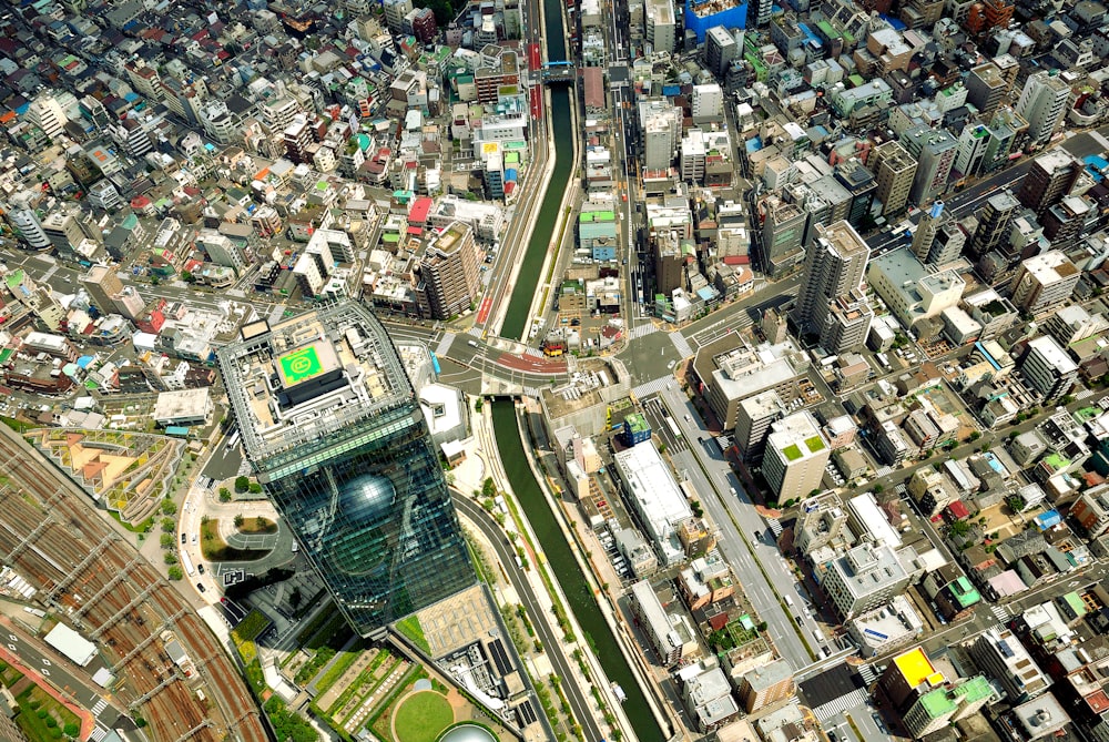 aerial view of city buildings during daytime