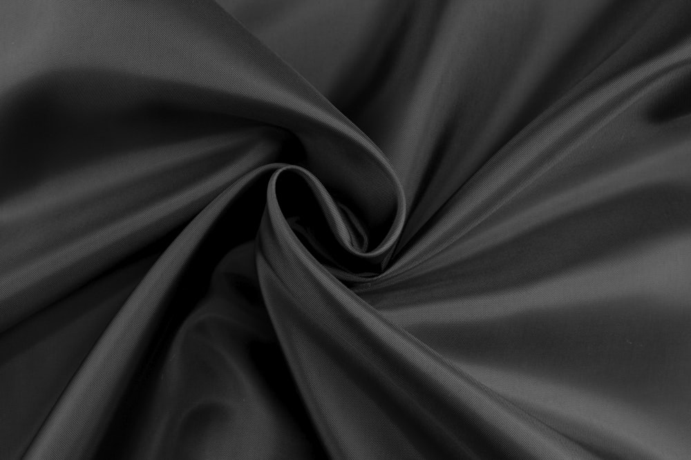 a close up shot of a black fabric
