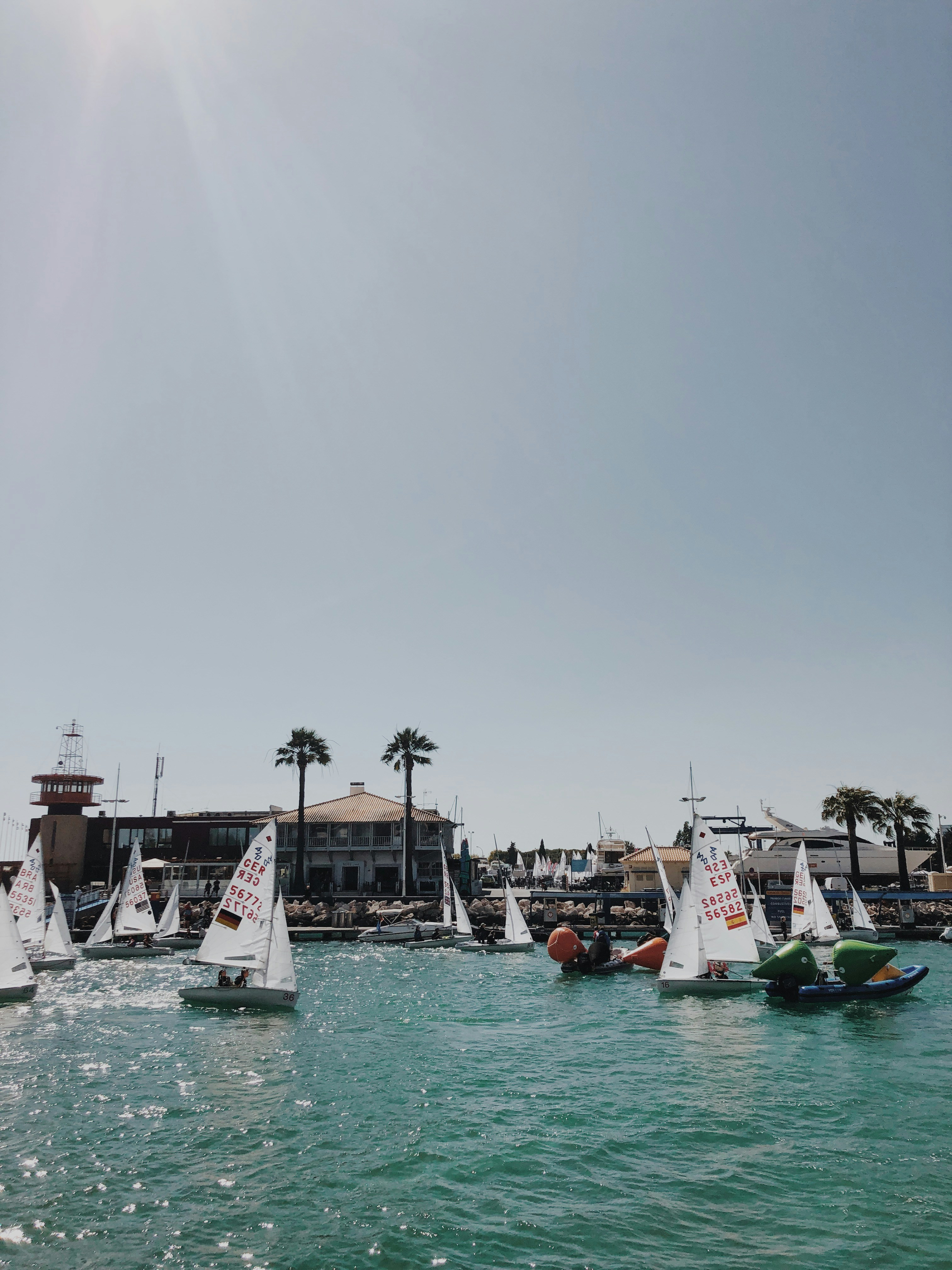 Water, Boats, Sun, Sea