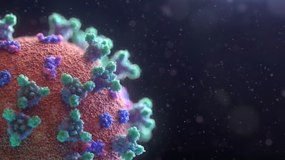 visualization of the coronavirus virus google meet background