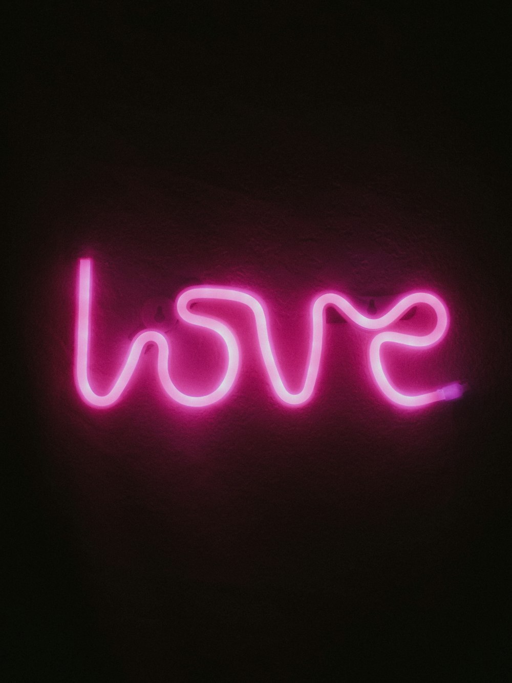 red love neon light signage