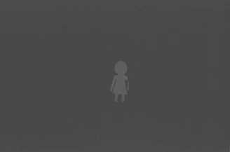 Minimalist icon of a man wearing a stylish t-shirt.