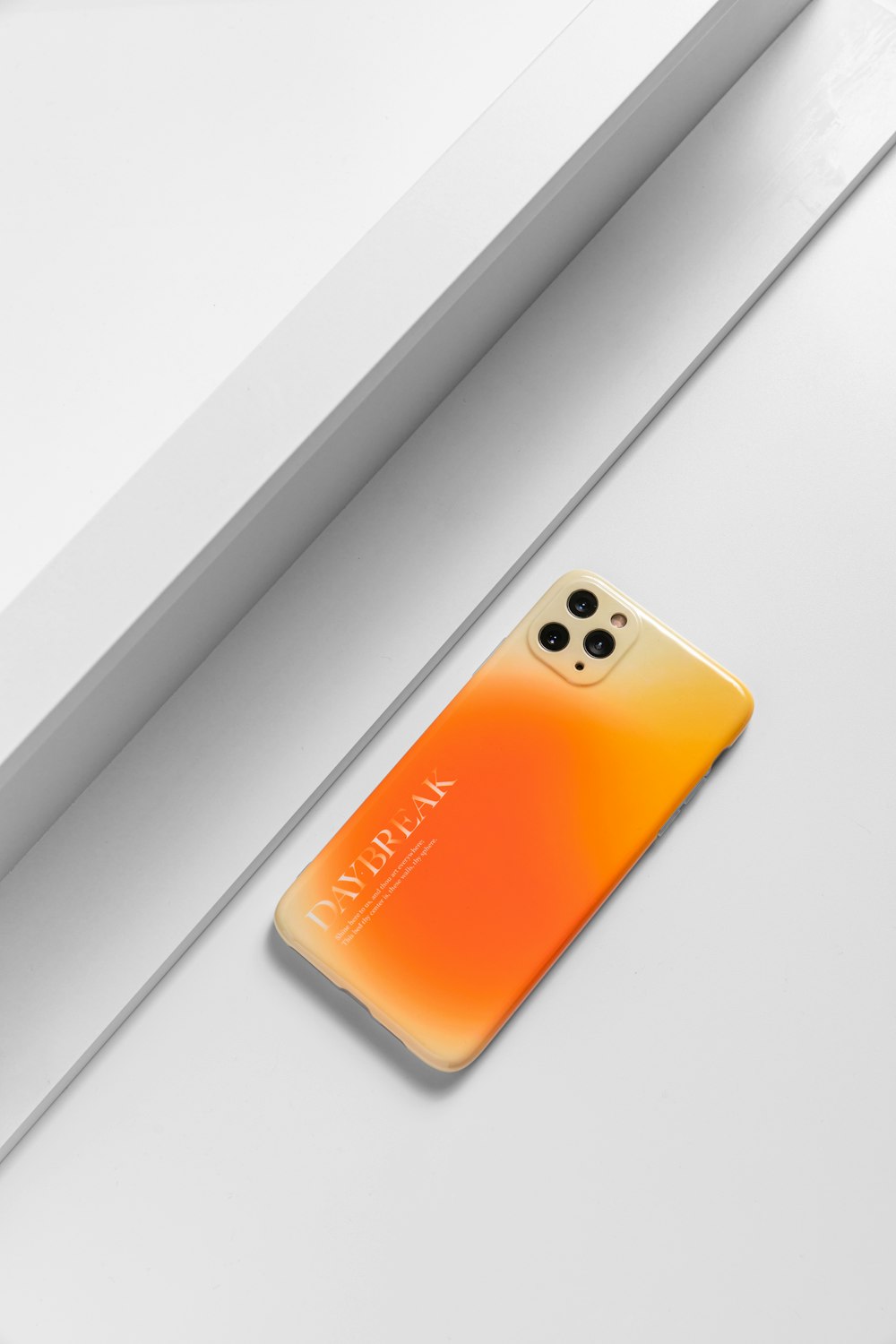 orange and black iphone case