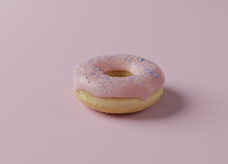 brown doughnut on white table