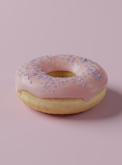 brown doughnut on white table