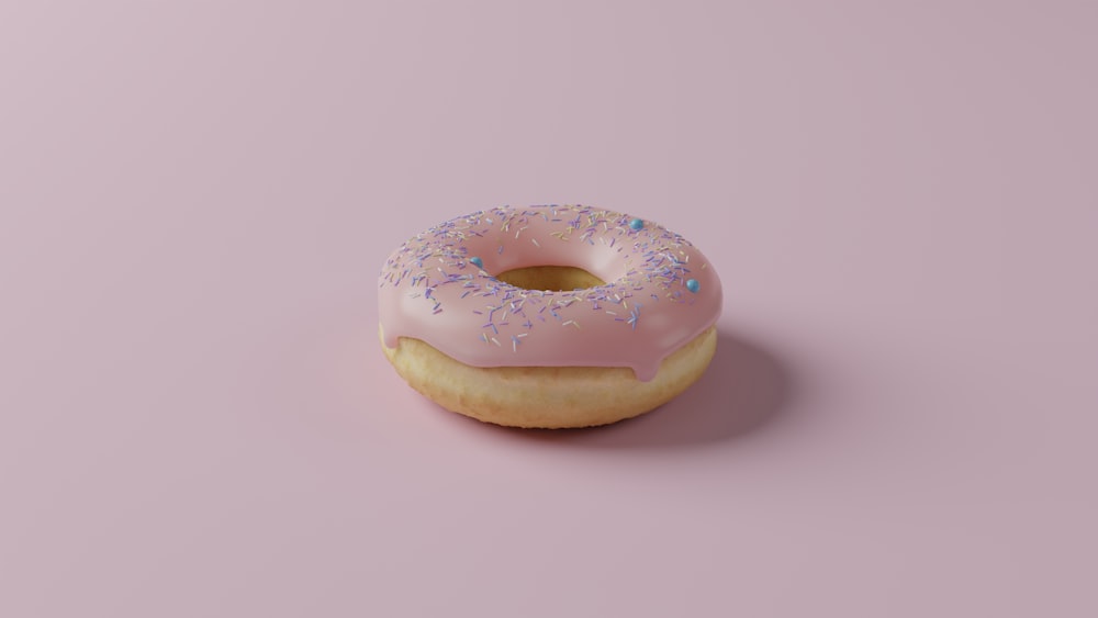 brown doughnut on white table