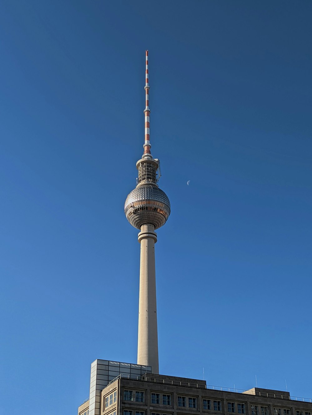 a very tall building with a very tall tower