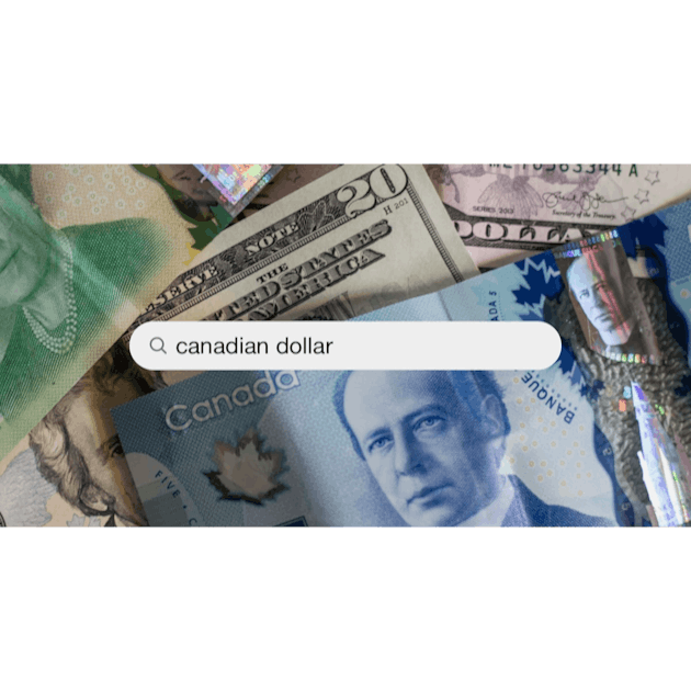 American and canadian dollars hi-res stock photography and images