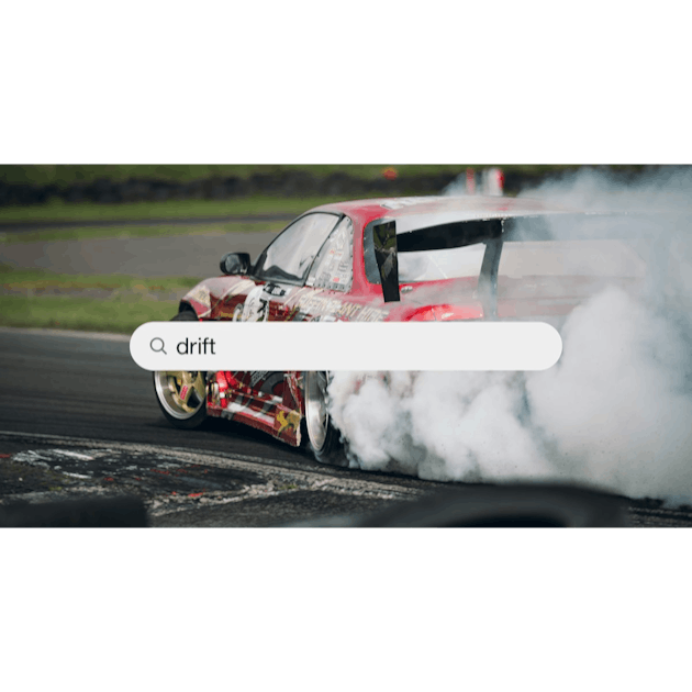 Premium Photo  Red racing car drift on the track, dust from under the  wheels. art illustration, motion blur
