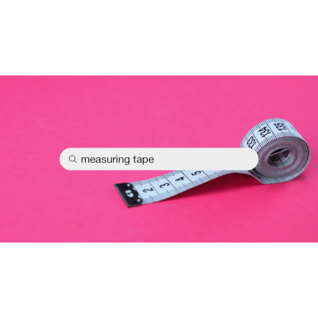 Pink measuring tape isolated on transparent background PNG