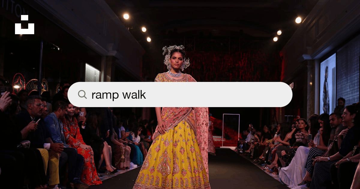 Free Stock Photo of Young Female Fashion Model Walking on Ramp