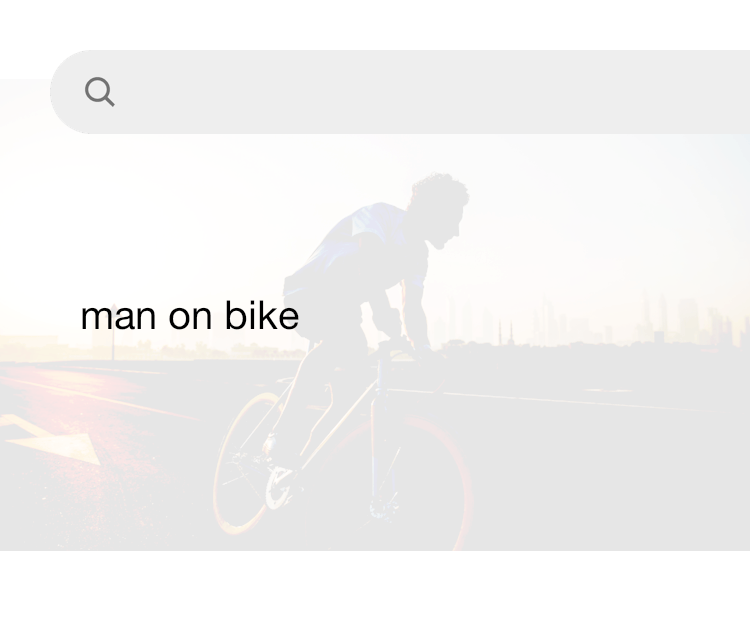 Man top and bike