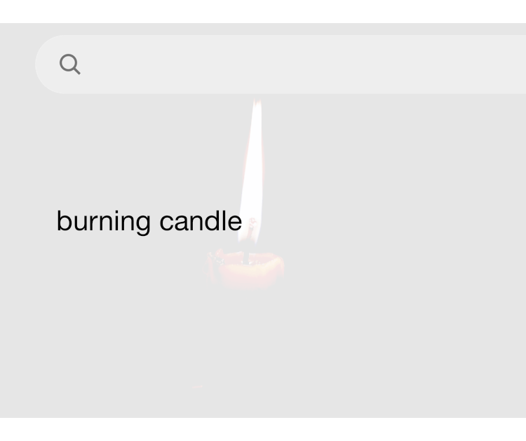 Burning candle discount