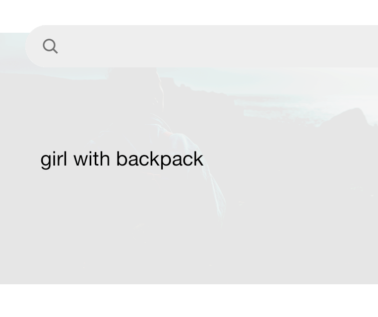 Girl holding backpack outlet