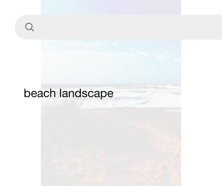 Beach landscape deals