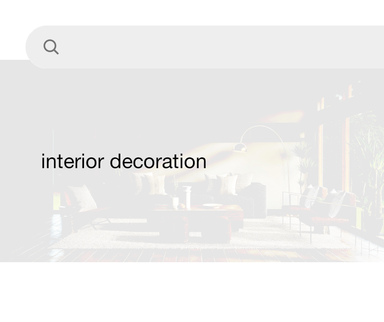 Interior decoration discount design