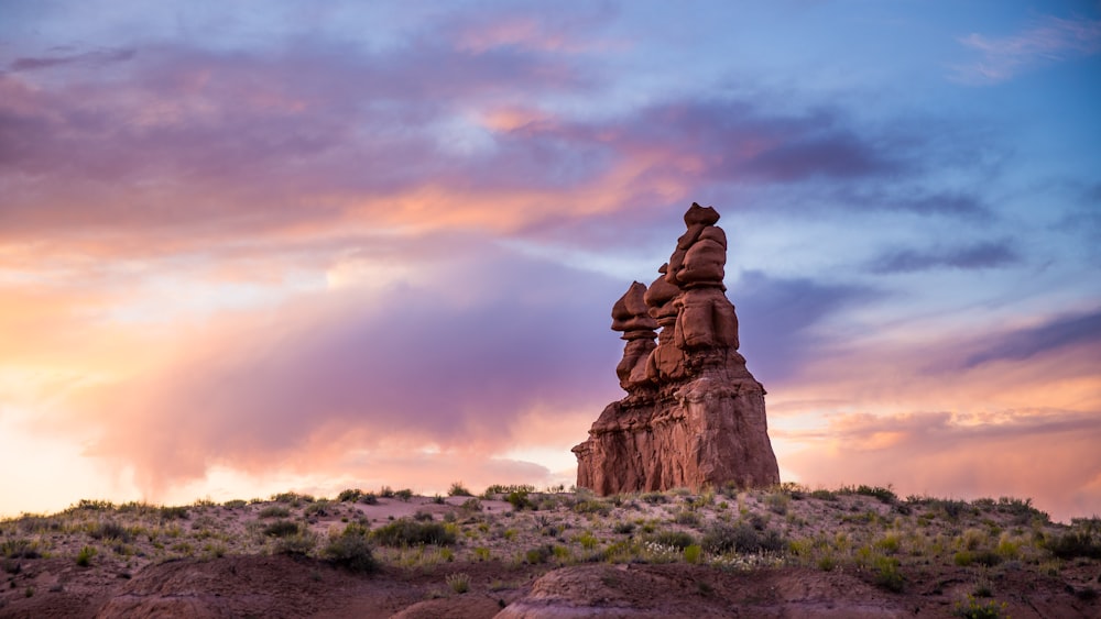 landscape photo of rock formation