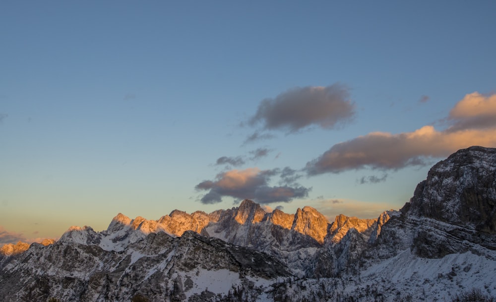 photo of mountain structures