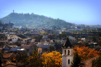 aerial photography of houses near mountain Bulgaria