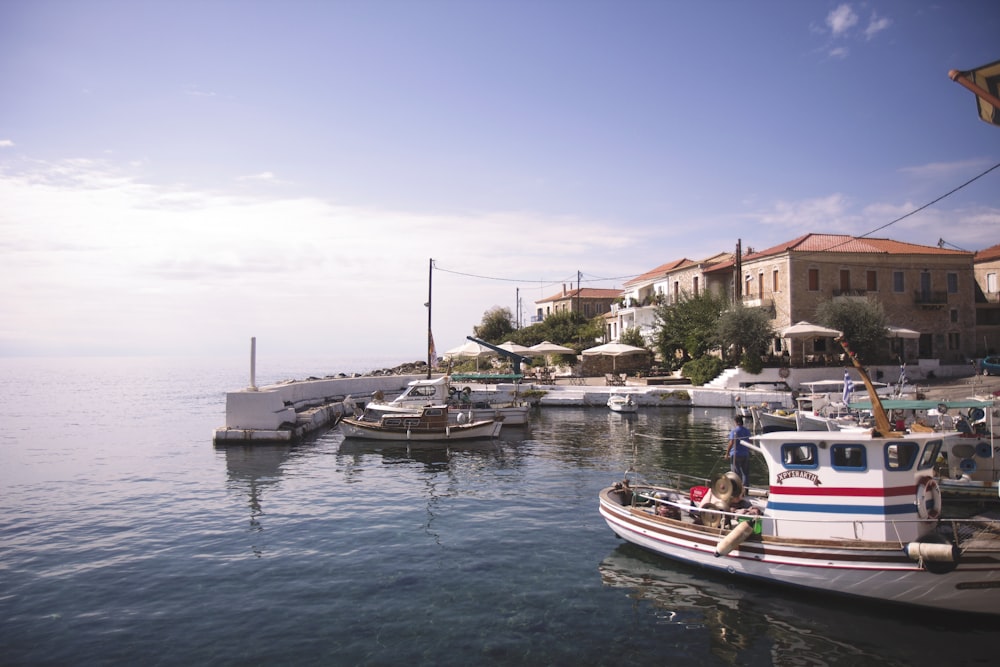 assorted boats in marina under clear sky during daytime