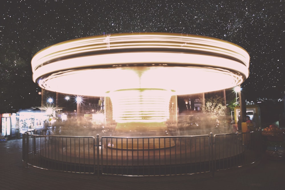 closeup photo of carousel