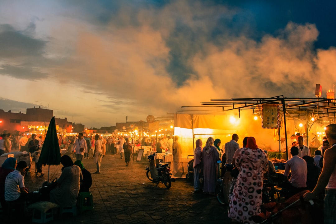 people gathered in market