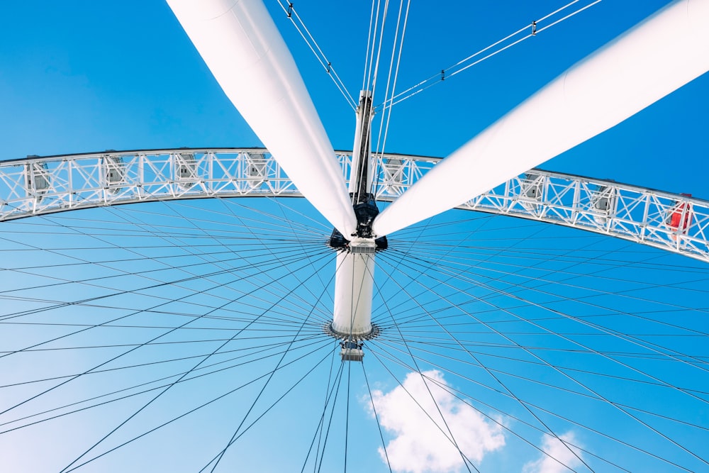 worms eye photography of ferris wheel