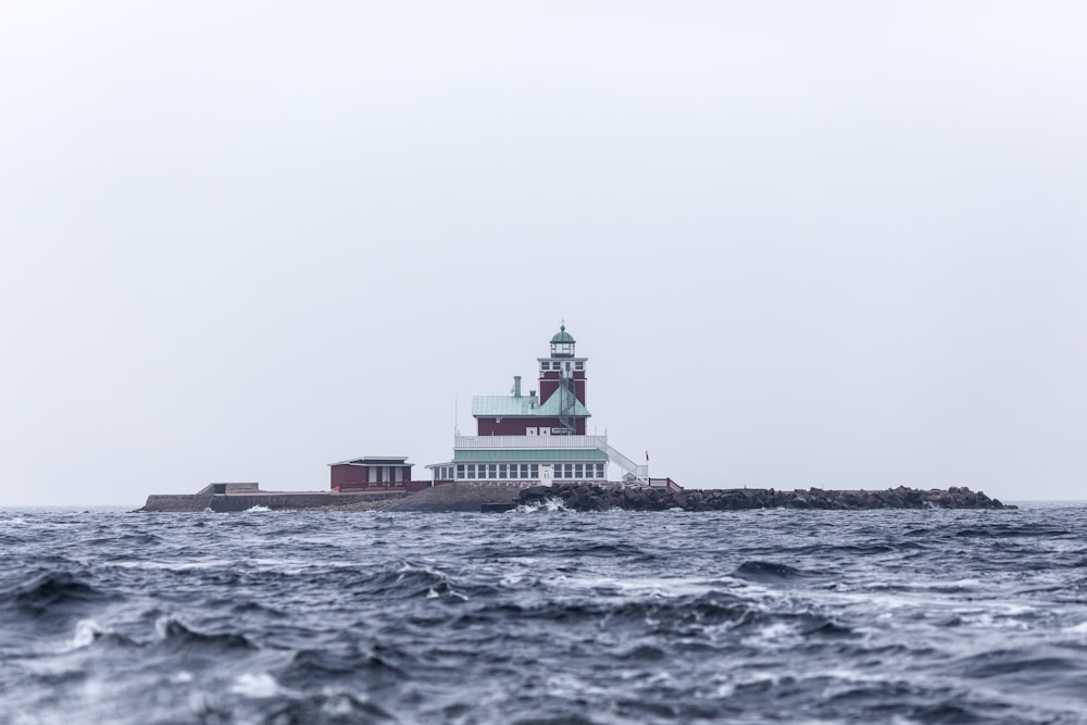 photo of isolated island surrounded by water