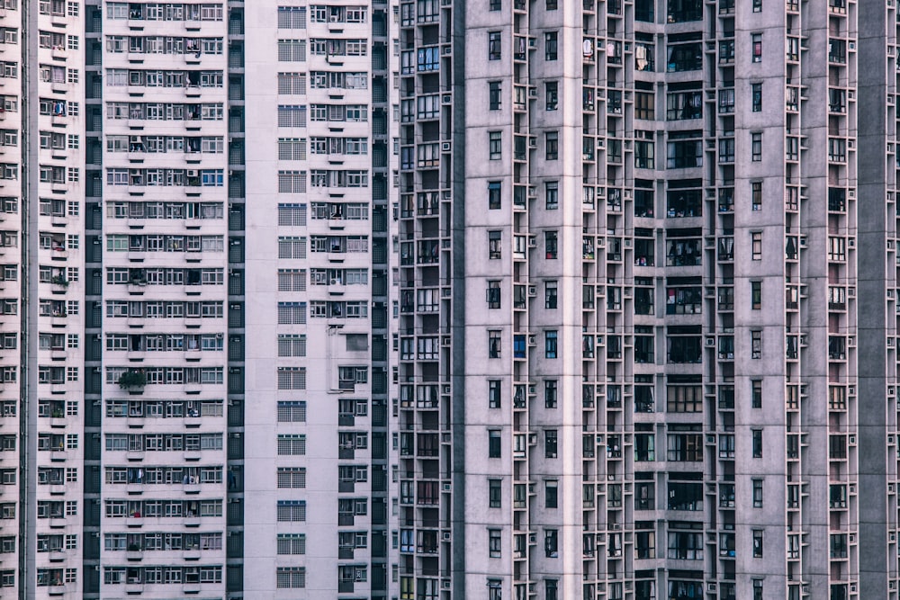 Bâtiments en béton blanc pendant la journée